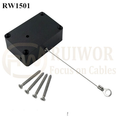 RW1501 Cuboid Multifunctional Retractable Cable With Ring Terminal Inner Hole 3mm 4mm 5mm For Option