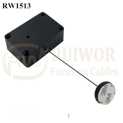 RW1513 Cuboid Multifunctional Retractable Cable With Dia 30MMx5.5MM Circular Adhesive ABS Block