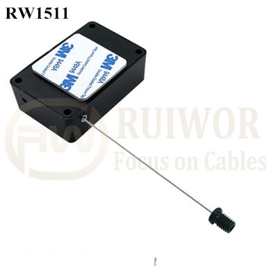 RW1511 Cuboid Multifunctional Retractable Cable With M6x8MM Or M8x8MM Or Customized Flat Head Screw Cable End Used For Product Positioning