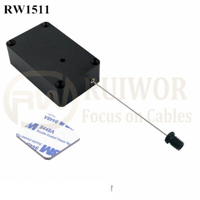 RW1511 Cuboid Multifunctional Retractable Cable With M6x8MM Or M8x8MM Or Customized Flat Head Screw Cable End Used For Product Positioning