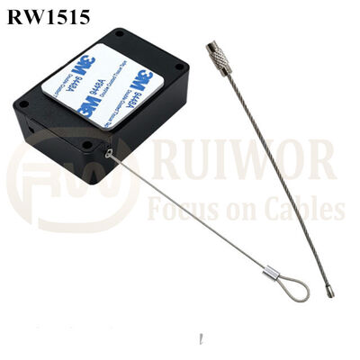 RW1515 Cuboid Multifunctional Retractable Cable With Size Customizable Wire Rope Ring Catch