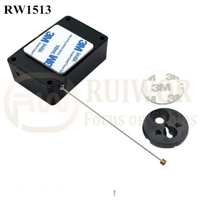 RW1513 Cuboid Multifunctional Retractable Cable With Dia 30MMx5.5MM Circular Adhesive ABS Block