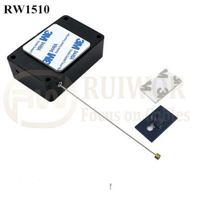 RW1510 Cuboid Multifunctional Retractable Cable With 25X15mm Rectangular Adhesive ABS Plate Used In Consumer Electronics Products Stores