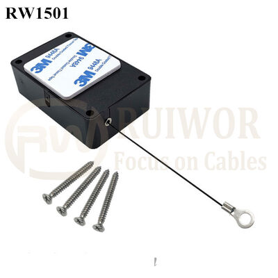 RW1501 Cuboid Multifunctional Retractable Cable With Ring Terminal Inner Hole 3mm 4mm 5mm For Option