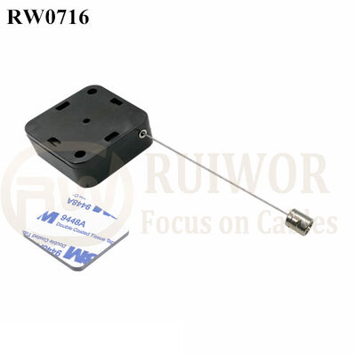 RW0716 Square Retractable Cable Plus Side Hole Hardwar Tether Cord End As Tethered Item