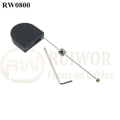 RW0800 D-Shaped Micro Retractable Tether Work With Connectors Apply In Different Products Security Harness