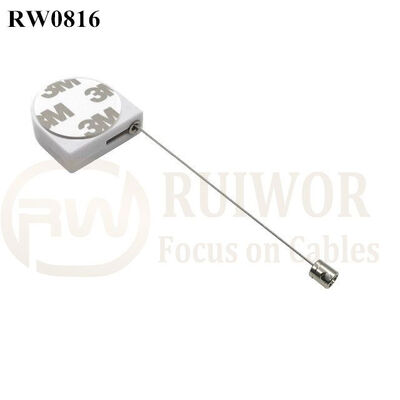 RW0816 D-Shaped Mini Retractable Tether Plus Side Hole Hardwar Tether Cord End As Tethered Item