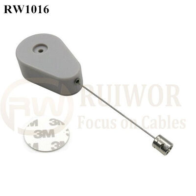 RW1016 Drop-Shaped Retail Retractable Security Tether Plus Side Hole Hardwar Terminal