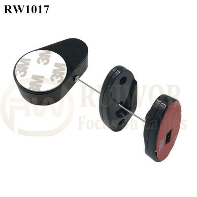 RW1017 Drop-Shaped Retractable Security Tether Plus Magnetic Clasps Cable Hoder For Mobile Phone Retail Display