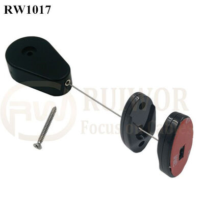 RW1017 Drop-Shaped Retractable Security Tether Plus Magnetic Clasps Cable Hoder For Mobile Phone Retail Display