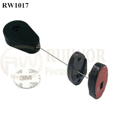 RW1017 Drop-Shaped Retractable Security Tether Plus Magnetic Clasps Cable Hoder For Mobile Phone Retail Display