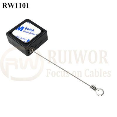 RuiWor RW1101 Slow Retract Anti Theft Retractable Pulling Box With Ring Terminal For Open Sale Secure Or Home Items Positioning
