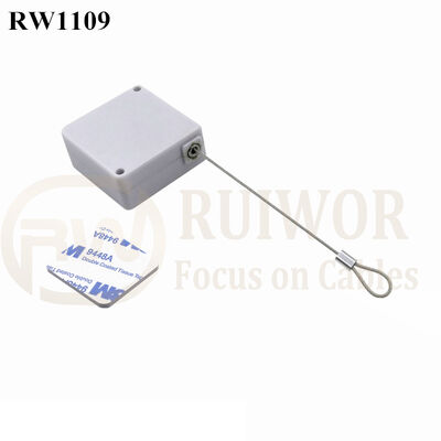 RuiWor RW1109 Slow Retract Anti Theft Display Pulling Box With Fixed Loop End For Open Sale Security Or Home Items Positioning