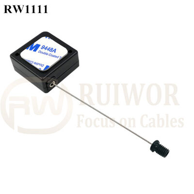 RW1111 Square Retail Security Tether Plus M6x8MM /M8x8MM Or Customized Flat Head Screw Cable End