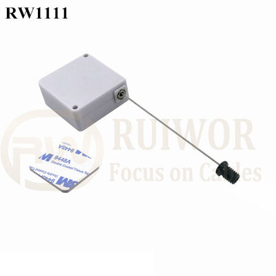 RW1111 Square Retail Security Tether Plus M6x8MM /M8x8MM Or Customized Flat Head Screw Cable End