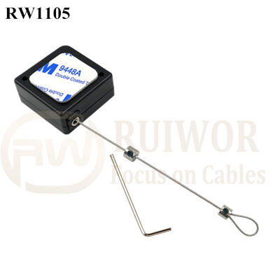 RUIWOR RW1105 SHOES RETRACTABLE CABLE REEL GLASSES SECURITY RETRACTABLE PULL BOX WATCH SECURITY CABLE ANTI-THEFT