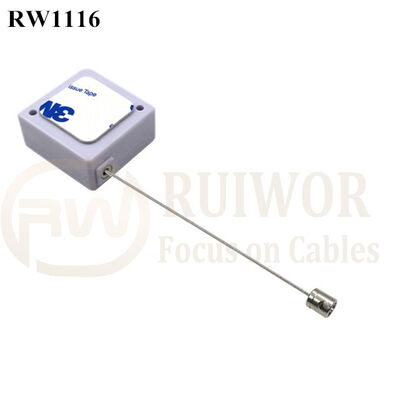 RW1116 Square Retail Security Tether Plus Side Hole Hardwar