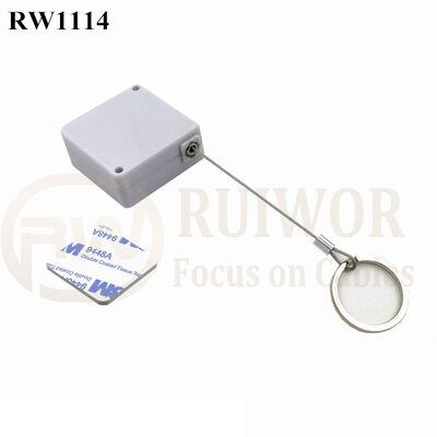 RW1114 Square Retail Security Tether Plus With Demountable Key Ring
