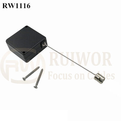 RuiWor RW1116 Square Spring Cable Cord Retractor Plus Side Hole Hardwar