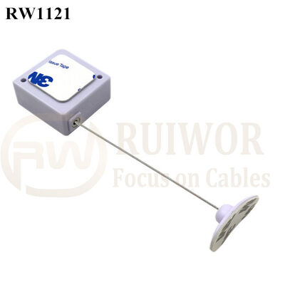 RuiWor RW1121 Square Security Anti Theft Cable With ABS Plate End Fitting For Retail Stores Secure Display