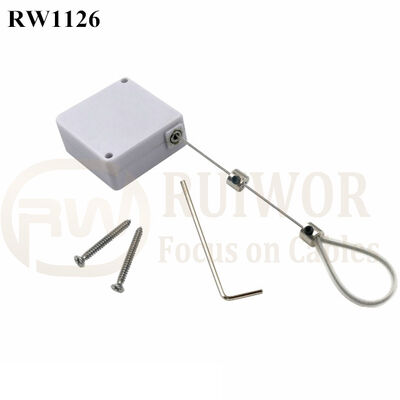RuiWor RW1126 Square Security-Pulling Box Anti Theft Pulling-Box With Loop End Fitting For Retail Product Positioning