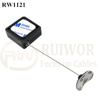 RuiWor RW1121 Square Security Anti Theft Cable With ABS Plate End Fitting For Retail Stores Secure Display