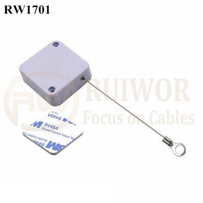 RW1701 Square Security Tether With Ring Terminal Inner Hole 3mm 4mm 5mm For Option