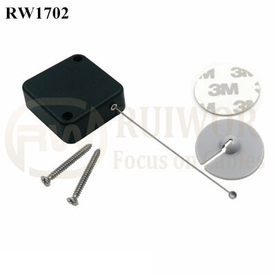 RW1702 Square Security Tether Plus Dia 30mm Circular Adhesive ABS Plate With High Quality And Low Price