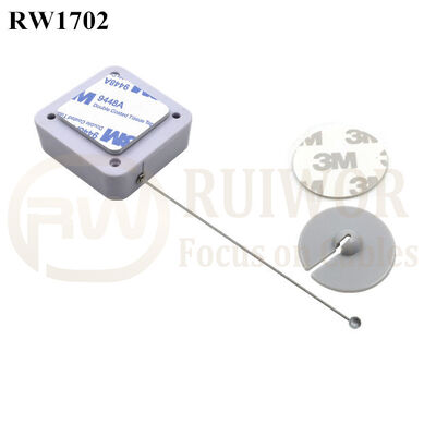 RW1702 Square Security Tether Plus Dia 30mm Circular Adhesive ABS Plate With High Quality And Low Price