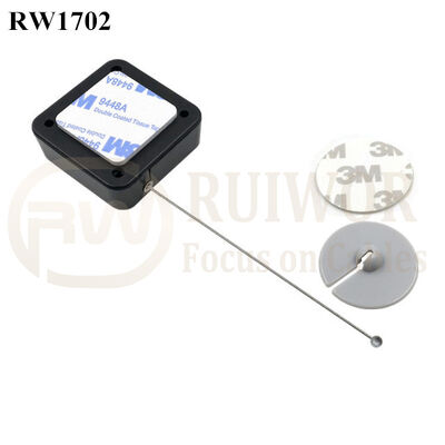 RW1702 Square Security Tether Plus Dia 30mm Circular Adhesive ABS Plate With High Quality And Low Price