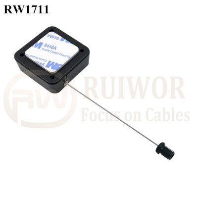RW1711 Square Security Tether Plus M6x8MM /M8x8MM Or Customized Flat Head Screw Cable End