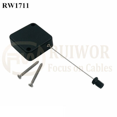 RW1711 Square Security Tether Plus M6x8MM /M8x8MM Or Customized Flat Head Screw Cable End