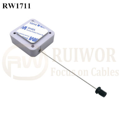 RW1711 Square Security Tether Plus M6x8MM /M8x8MM Or Customized Flat Head Screw Cable End