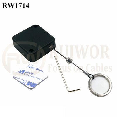 RW1714 Square Security Tether Plus With Demountable Key Ring