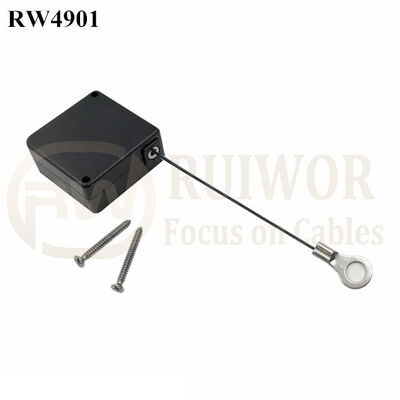 RW4901 Square Ratcheting Retractable Tether Plus Pause Function With Ring Terminal Inner Hole 3mm 4mm 5mm For Option
