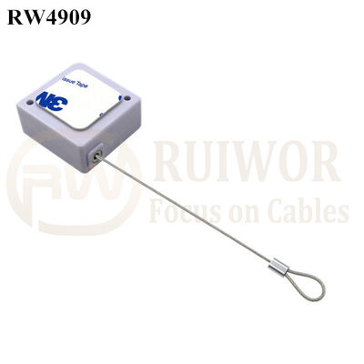 RW4909 Square Ratcheting Retractable Tether Plus Pause Function Plus Size Customizable Fixed Loop End