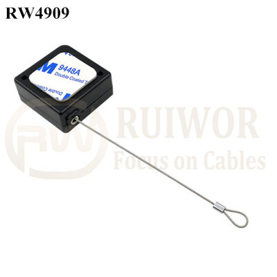 RW4909 Square Ratcheting Retractable Tether Plus Pause Function Plus Size Customizable Fixed Loop End