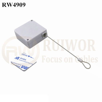 RW4909 Square Ratcheting Retractable Tether Plus Pause Function Plus Size Customizable Fixed Loop End