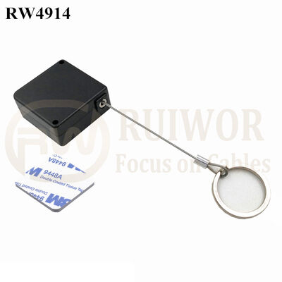 RW4914 Square Ratcheting Retractable Tether Plus Ratchet Function And Demountable Key Ring