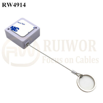 RW4914 Square Ratcheting Retractable Tether Plus Ratchet Function And Demountable Key Ring