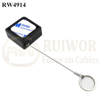 RW4914 Square Ratcheting Retractable Tether Plus Ratchet Function And Demountable Key Ring