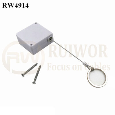 RW4914 Square Ratcheting Retractable Tether Plus Ratchet Function And Demountable Key Ring