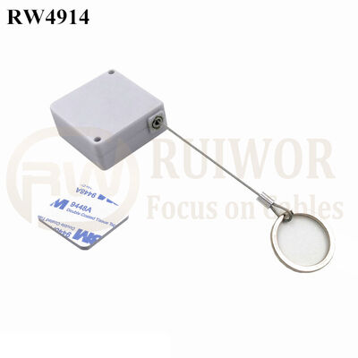 RW4914 Square Ratcheting Retractable Tether Plus Ratchet Function And Demountable Key Ring