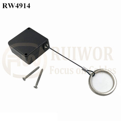 RW4914 Square Ratcheting Retractable Tether Plus Ratchet Function And Demountable Key Ring