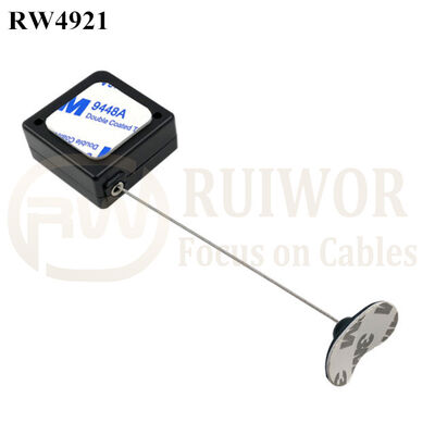 RW4921 Square Ratcheting Retractable Tether Plus Ratchet Function And 33x19MM Oval Sticky Flexible Rubber Tips