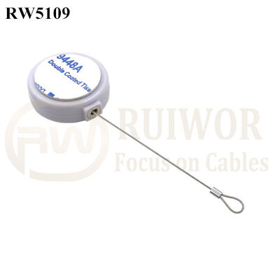 RW5109 Round Mini Anti Lost Recoiler Plus Size Customizable Fixed Loop End