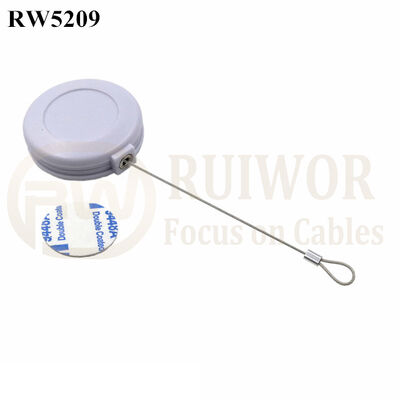 RW5209 Round Anti Theft Retractor Plus Size Customizable Fixed Loop End