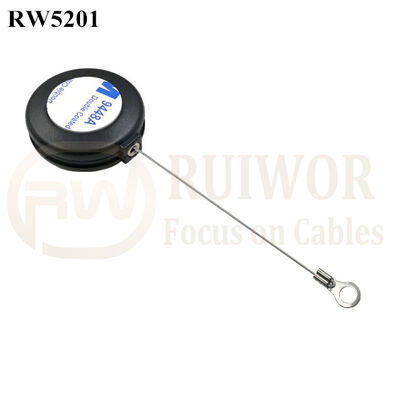 RW5201 Round Anti Theft Retractor With Ring Terminal Inner Hole 3mm 4mm 5mm For Option