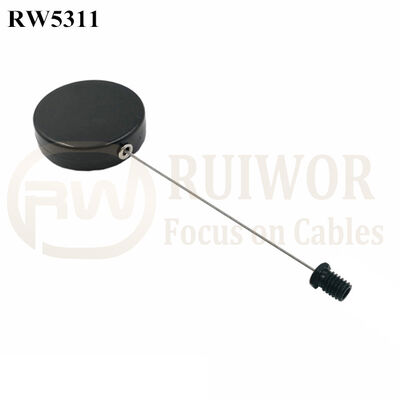 RW5311 Round Security Display Tether Plus M6x8MM /M8x8MM Or Customized Flat Head Screw Cable End