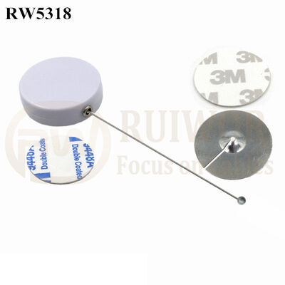 RW5318 Round Security Display Tether Plus Dia 38mm Circular Sticky Metal Plate